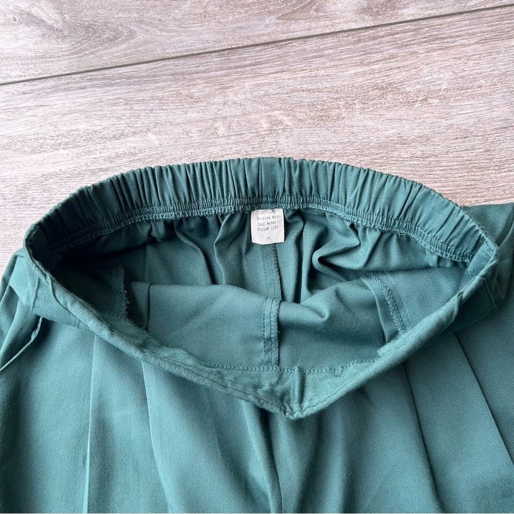 Vintage Handmade High Waist Pleated Western Style Trouser Pants - Picture 7 of 10